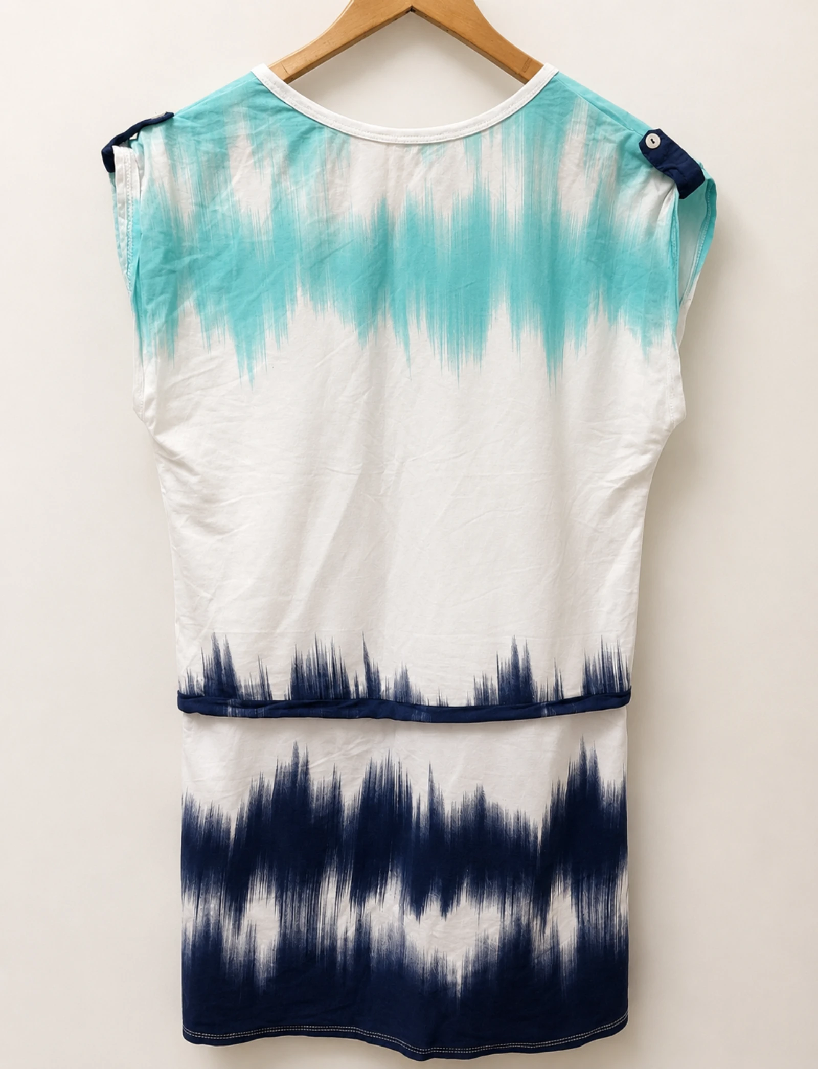 Korte tie-dye jurk met trekkoord in maat M – photo 4